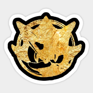 golden sonic Sticker